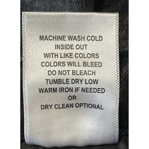 Flying Monkey High Rise Ankle Skinny Black Denim Jeans Button Fly Women’s Sz 30 - Picture 9 of 10